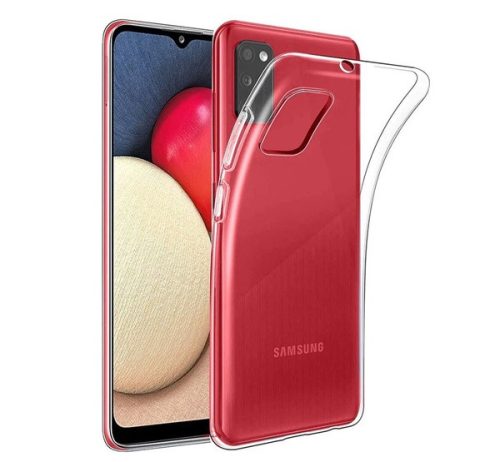Samsung A025 Galaxy A02s ultra slim 0,3mm szilikon tok, átlátszó