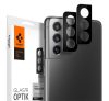 Spigen Glas.TR Optik Samsung G996 Galaxy S21+ Tempered kamera lencse fólia, fekete, (2db)