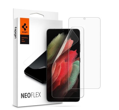 Spigen Neo FlexHD Samsung G998 Galaxy S21 Ultra hajlított kijelzővédő fólia (2db előlapi)