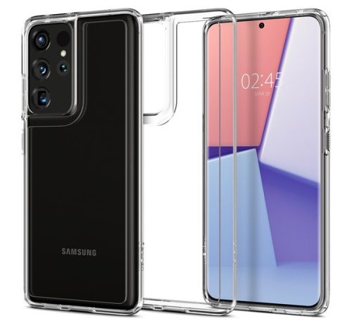 Spigen Ultra Hybrid Samsung G998 Galaxy S21 Ultra Crystal Clear tok, átlátszó