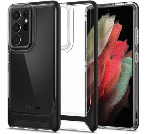 Spigen Neo Hybrid Crystal Samsung G998 Galaxy S21 Ultra Black tok, fekete