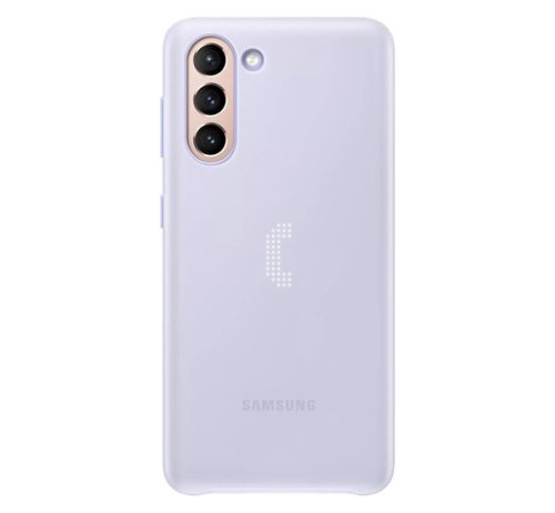 Samsung G991 Galaxy S21 Smart LED Cover, gyári tok, lila, EF-KG991CV