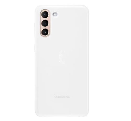 Samsung G996 Galaxy S21+ Smart LED Cover, gyári tok, fehér, EF-KG996CW