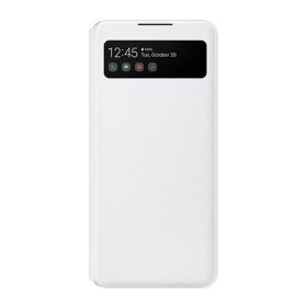   Samsung Galaxy A42 LED View Cover, gyári flip tok, fehér, EF-EA426PWE