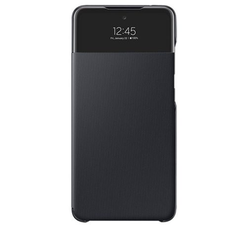 Samsung Galaxy A52/A52s LED View Cover, gyári flip tok, fekete, EF-EA525PBE