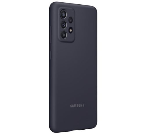 Samsung Galaxy A52/A52s Silicone Cover gyári szilikon tok, fekete, EF-PA525TBE