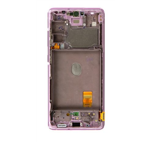 Samsung Galaxy S20 FE 4G kompatibilis LCD modul kerettel, OEM jellegű, lila
