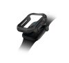 Uniq Torres Apple Watch 4/5/6/SE 44mm tok, tempered kijelző fóliával, fekete