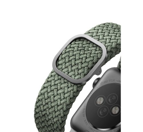 Uniq Aspen fonott szíj Apple Watch 42/44/45/49mm, zöld
