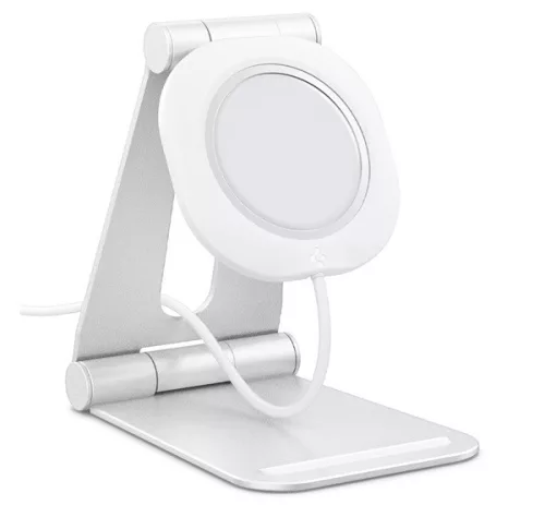 Spigen MagFit MagSafe töltőpad tartó állvány, fehér