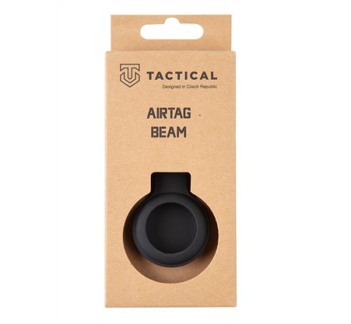 Tactical Apple AirTag szilikon kulcstartó, fekete