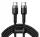 Baseus Cafule USB-C / USB-C töltő- és adatkábel, PD2.0, 2m, szürke/fekete