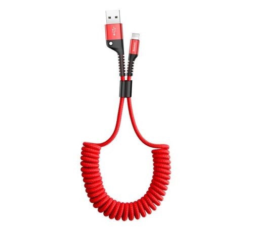 Baseus Display USB-A - Type-C adatkábel, gyorstöltés, kijelzővel, 1m, piros