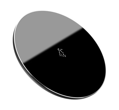 Baseus Simple vezeték nélküli töltő, 15W, fekete