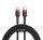 Baseus Cafule USB-C / USB-C gyorstöltő töltő- és adatkábel, 2m, piros/fekete