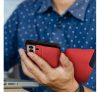 Smart View oldalra nyíló hátlap tok Xiaomi Redmi Note 10/10S, piros