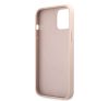 Guess PU 4G Printed Stripe Apple iPhone 12/12 Pro hátlap tok, rózsaszín