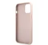 Guess PU 4G Metal Logo Apple iPhone 12/12 Pro hátlap tok, rózsaszín