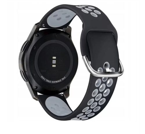 Xprotector lélegző sport szíj Samsung Watch 3 45mm, fekete/szürke