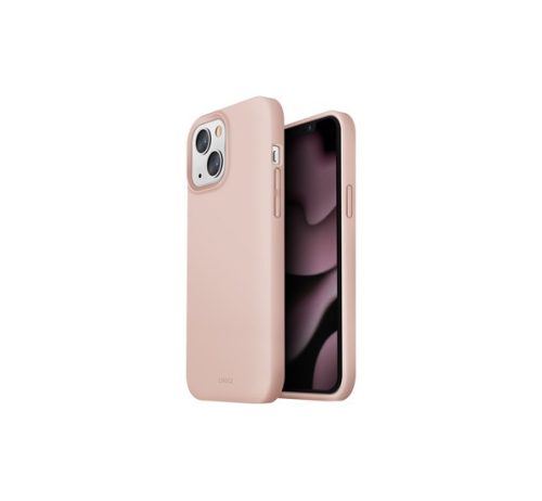 Uniq Lino Apple iPhone 13, szilikon tok, rózsaszín