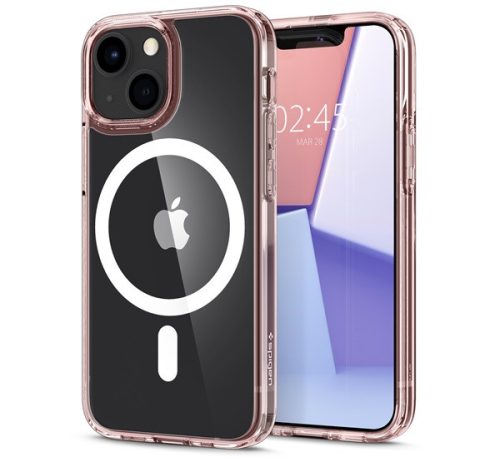 Spigen Ultra Hybrid Mag Apple iPhone 13 mini Rose Crystal Magsafe tok, rózsaszín