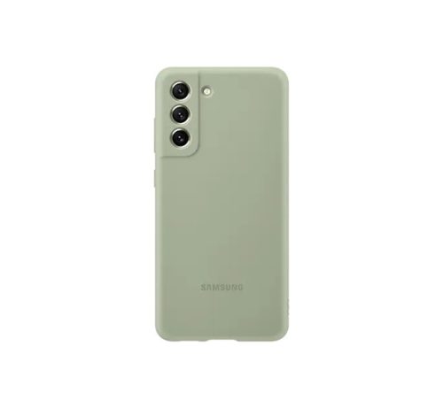 Samsung Galaxy S21 FE Silicone Cover gyári szilikon tok, zöld, EF-PG990TME