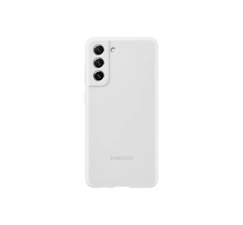 Samsung Galaxy S21 FE Silicone Cover gyári szilikon tok, fehér, EF-PG990TWE