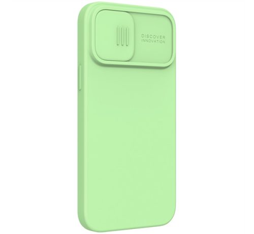 Nillkin CamShield Silky Apple iPhone 13 Pro Max szilikon tok, menta zöld