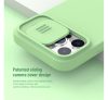 Nillkin CamShield Silky Apple iPhone 13 Pro Max szilikon tok, menta zöld