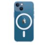 Apple iPhone 13 mini MagSafe-rögzítésű műanyag tok, átlátszó