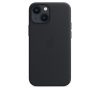 Apple iPhone 13 mini MagSafe-rögzítésű bőr tok, éjfekete