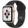 Bemutató készülék, Apple Watch SE (v2) okosóra, 40mm, Rozéarany alumínium, fekete szíj
