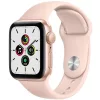 Bemutató készülék, Apple Watch SE (v2) okosóra, 44mm, Rozéarany alumínium, rózsaszín szíj