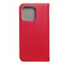 Magnet Apple iPhone 13 Pro mágneses flip tok, piros