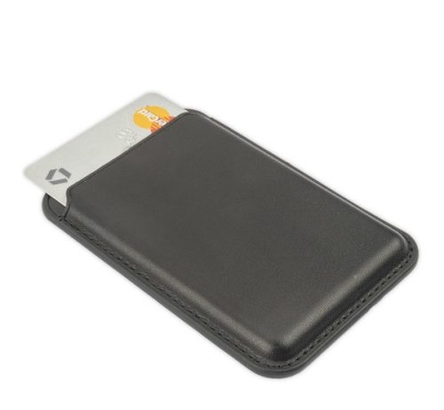 4smarts UltiMag MagSafe-rögzítésű bőrtárca RFID blokkolóval, fekete