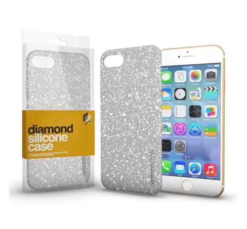 Xprotector Diamond szilikon hátlap tok, Samsung Galaxy A22 LTE, ezüst