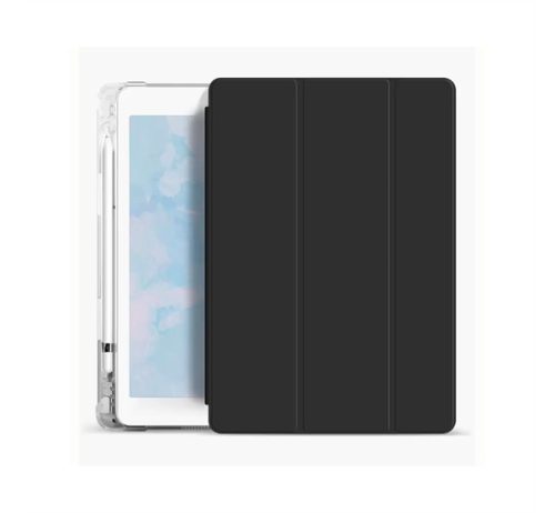 Xprotector Smart Book flip tok pencil tartóval, és átlátszó hátlappal Apple iPad 10,2" (2019), fekete