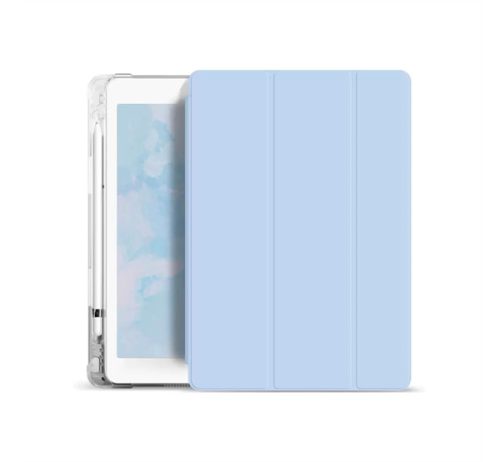 Xprotector Smart Book flip tok pencil tartóval, és átlátszó hátlappal Apple iPad 10,2" (2019), világoskék