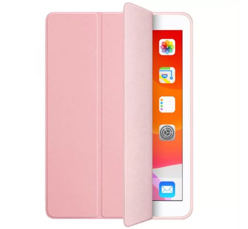 Xprotector Smart Book tok szilikon hátlappal Apple iPad Pro 11" (2020), rózsaszín