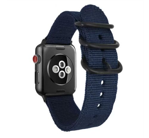 Xprotector szőtt műanyag szíj Apple Watch 42/44mm sötétkék