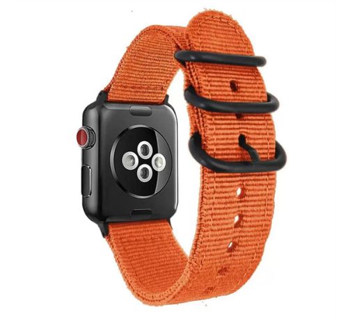 Xprotector szőtt műanyag szíj Apple Watch 38/40mm narancs
