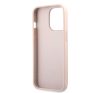 Guess PU 4G Metal Logo Apple iPhone 13 Pro Max hátlap tok, rózsaszín