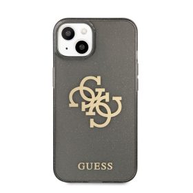   Guess TPU Big 4G Full Glitter Apple iPhone 13 mini hátlap tok, fekete