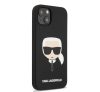 Karl Lagerfeld Head Liquid szilikon hátlap tok Apple iPhone 13 mini, fekete