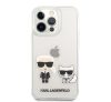 Karl Lagerfeld Karl and Choupette PC/TPU hátlap tok Apple iPhone 13 Pro Max, átlátszó