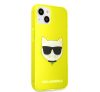 Karl Lagerfeld Choupette Head szilikon hátlap tok Apple iPhone 13 mini, sárga