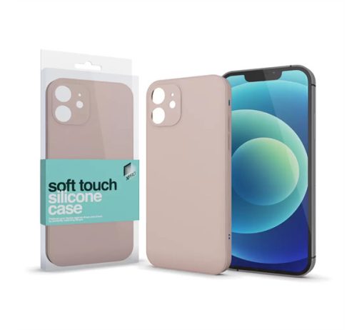 Xprotector Soft Touch Slim szilikon tok Apple iPhone 13, púder pink