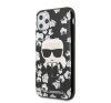 Karl Lagerfeld Original szilikon hátlap tok Apple iPhone 11 Pro, virágos, fekete