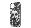 Karl Lagerfeld Original szilikon hátlap tok Apple iPhone 11 Pro, virágos, fekete