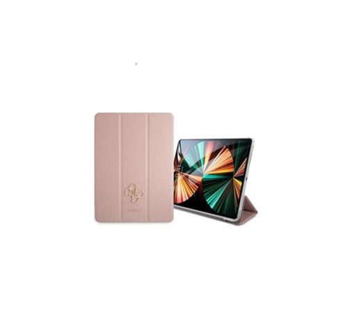 Guess Saffiano Folio Apple iPad Pro 12.9 oldalra nyíló tok, rózsaszín